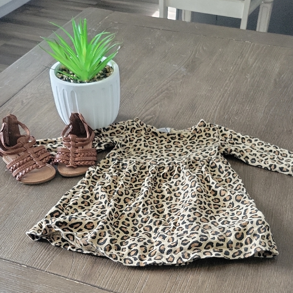 Old Navy Kids Dress in Leopard Print